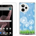 thumbnail image 1 of Phone Case for Cricket Icon Plus 2026, with Screen Protector, by OneToughShield - Dandelion Sky, 1 of 5