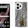 thumbnail image 1 of Phone Case for Cricket Icon Plus 2026, with Screen Protector, by OneToughShield - Deer/Snow/Camo, 1 of 5
