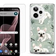 thumbnail image 1 of Phone Case for Cricket Icon Plus 2026, with Screen Protector, by OneToughShield - French Bulldog, 1 of 5