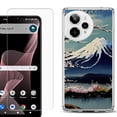 thumbnail image 1 of Phone Case for Cricket Icon Plus 2026, with Screen Protector, by OneToughShield - Fuji Blossom, 1 of 5