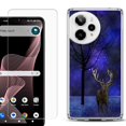 thumbnail image 1 of Phone Case for Cricket Icon Plus 2026, with Screen Protector, by OneToughShield - Midnight Deer, 1 of 5
