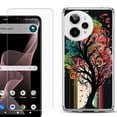 thumbnail image 1 of Phone Case for Cricket Icon Plus 2026, with Screen Protector, by OneToughShield - Musical Tree, 1 of 5