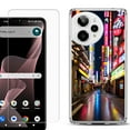 thumbnail image 1 of Phone Case for Cricket Icon Plus 2026, with Screen Protector, by OneToughShield - Neon Street, 1 of 5
