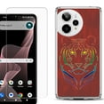 thumbnail image 1 of Phone Case for Cricket Icon Plus 2026, with Screen Protector, by OneToughShield - Night Tiger, 1 of 5