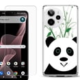 thumbnail image 1 of Phone Case for Cricket Icon Plus 2026, with Screen Protector, by OneToughShield - Panda, 1 of 5