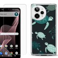 thumbnail image 1 of Phone Case for Cricket Icon Plus 2026, with Screen Protector, by OneToughShield - Sea Turtle Mix, 1 of 5