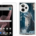 thumbnail image 1 of Phone Case for Cricket Icon Plus 2026, with Screen Protector, by OneToughShield - Snow Leopard, 1 of 5