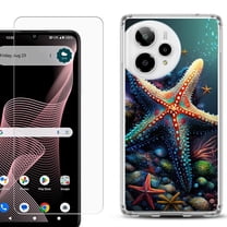 Phone Case for Cricket Icon Plus 2026, with Screen Protector, by OneToughShield - Starfish