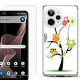 thumbnail image 1 of Phone Case for Cricket Icon Plus 2026, with Screen Protector, by OneToughShield - Tree Owl, 1 of 5