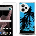 thumbnail image 1 of Phone Case for Cricket Icon Plus 2026, with Screen Protector, by OneToughShield - Tropical Summer, 1 of 5