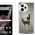 thumbnail image 1 of Phone Case for Cricket Icon Plus 2026, with Screen Protector, by OneToughShield - Wood/Deer, 1 of 5