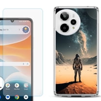 Phone Case for Cricket Icon Pro 2026, with Screen Protector, by OneToughShield - Astronaut Milkyway