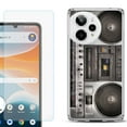 thumbnail image 1 of Phone Case for Cricket Icon Pro 2026, with Screen Protector, by OneToughShield - Boombox, 1 of 5
