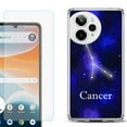 thumbnail image 1 of Phone Case for Cricket Icon Pro 2026, with Screen Protector, by OneToughShield - Cancer, 1 of 5