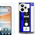 thumbnail image 1 of Phone Case for Cricket Icon Pro 2026, with Screen Protector, by OneToughShield - Cassette Blue, 1 of 5