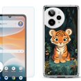 thumbnail image 1 of Phone Case for Cricket Icon Pro 2026, with Screen Protector, by OneToughShield - Curious Tiger Cub, 1 of 5