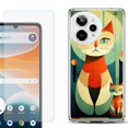 thumbnail image 1 of Phone Case for Cricket Icon Pro 2026, with Screen Protector, by OneToughShield - Cute Cats, 1 of 5