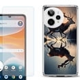 thumbnail image 1 of Phone Case for Cricket Icon Pro 2026, with Screen Protector, by OneToughShield - Deer Running, 1 of 5