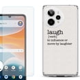 thumbnail image 1 of Phone Case for Cricket Icon Pro 2026, with Screen Protector, by OneToughShield - Dictionary/Laugh, 1 of 5
