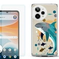 thumbnail image 1 of Phone Case for Cricket Icon Pro 2026, with Screen Protector, by OneToughShield - Dolphin Family, 1 of 5