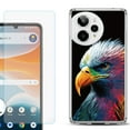 thumbnail image 1 of Phone Case for Cricket Icon Pro 2026, with Screen Protector, by OneToughShield - Geometric Eagle, 1 of 5