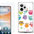 thumbnail image 1 of Phone Case for Cricket Icon Pro 2026, with Screen Protector, by OneToughShield - Happy Owl, 1 of 5