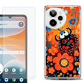 thumbnail image 1 of Phone Case for Cricket Icon Pro 2026, with Screen Protector, by OneToughShield - Ladybug Flower, 1 of 5