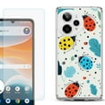 thumbnail image 1 of Phone Case for Cricket Icon Pro 2026, with Screen Protector, by OneToughShield - Ladybug Mix, 1 of 5