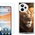 thumbnail image 1 of Phone Case for Cricket Icon Pro 2026, with Screen Protector, by OneToughShield - Lion, 1 of 5