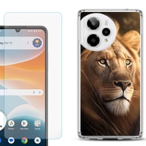 Phone Case for Cricket Icon Pro 2026, with Screen Protector, by OneToughShield - Lion