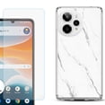 thumbnail image 1 of Phone Case for Cricket Icon Pro 2026, with Screen Protector, by OneToughShield - Marble / White, 1 of 5