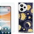 thumbnail image 1 of Phone Case for Cricket Icon Pro 2026, with Screen Protector, by OneToughShield - Moon Sun Star, 1 of 5
