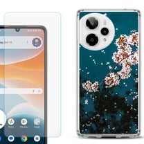 Phone Case for Cricket Icon Pro 2026, with Screen Protector, by OneToughShield - Night Blossom