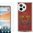 thumbnail image 1 of Phone Case for Cricket Icon Pro 2026, with Screen Protector, by OneToughShield - Night Tiger, 1 of 5
