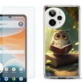 thumbnail image 1 of Phone Case for Cricket Icon Pro 2026, with Screen Protector, by OneToughShield - Owl Reading, 1 of 5
