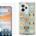thumbnail image 1 of Phone Case for Cricket Icon Pro 2026, with Screen Protector, by OneToughShield - Puppies, 1 of 5
