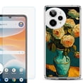 thumbnail image 1 of Phone Case for Cricket Icon Pro 2026, with Screen Protector, by OneToughShield - Roses in a vase, 1 of 5