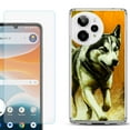 thumbnail image 1 of Phone Case for Cricket Icon Pro 2026, with Screen Protector, by OneToughShield - Running Husky, 1 of 5