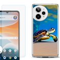 thumbnail image 1 of Phone Case for Cricket Icon Pro 2026, with Screen Protector, by OneToughShield - Sea Turtle Beach, 1 of 5