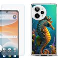 thumbnail image 1 of Phone Case for Cricket Icon Pro 2026, with Screen Protector, by OneToughShield - Seahorse, 1 of 5
