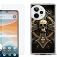 thumbnail image 1 of Phone Case for Cricket Icon Pro 2026, with Screen Protector, by OneToughShield - Skull Art, 1 of 5