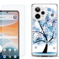 thumbnail image 1 of Phone Case for Cricket Icon Pro 2026, with Screen Protector, by OneToughShield - Snowflakes Tree, 1 of 5