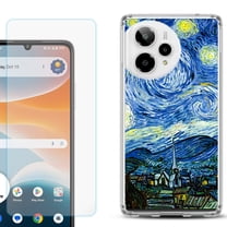 Phone Case for Cricket Icon Pro 2026, with Screen Protector, by OneToughShield - Starry Night France