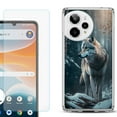 thumbnail image 1 of Phone Case for Cricket Icon Pro 2026, with Screen Protector, by OneToughShield - Wolf Winter, 1 of 5