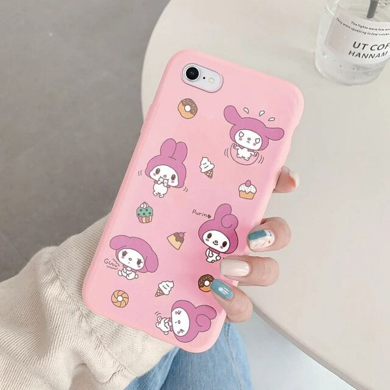 Phone Case For For Apple Iphone 6 7 8 Plus Se 2022 Girls Anti Drop Cartoon Cinnamoroll Kuromi 6318