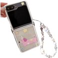 thumbnail image 1 of Phone Case for Galaxy Z Flip 6,Kawaii Dog Pattern Shockproof Anti-Drop Folding Phone Protective Cover,Gift for Women Girls (with Chain), 1 of 8