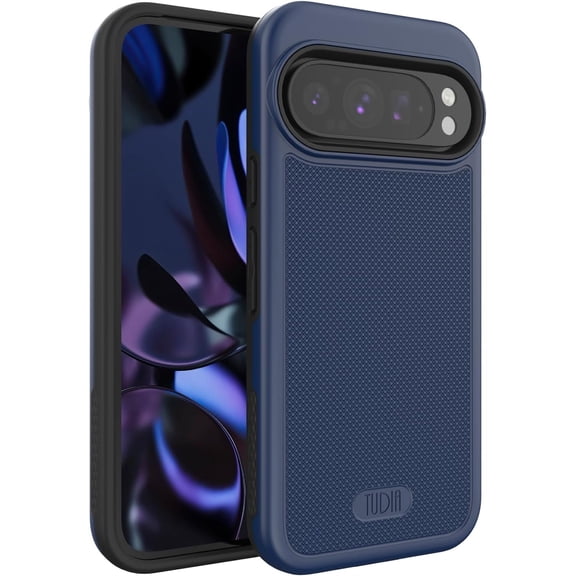 TUDIA MergeGrip Google Pixel 9 Case / Pixel 9 Pro Case Heavy Duty Protection - Indigo Blue
