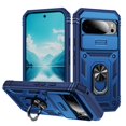 thumbnail image 1 of Phone Case for Google Pixel 9 Pro XL, Slide Camera Cover Ring Kickstand Heavy‑Duty Shockproof Cover,Blue, 1 of 8