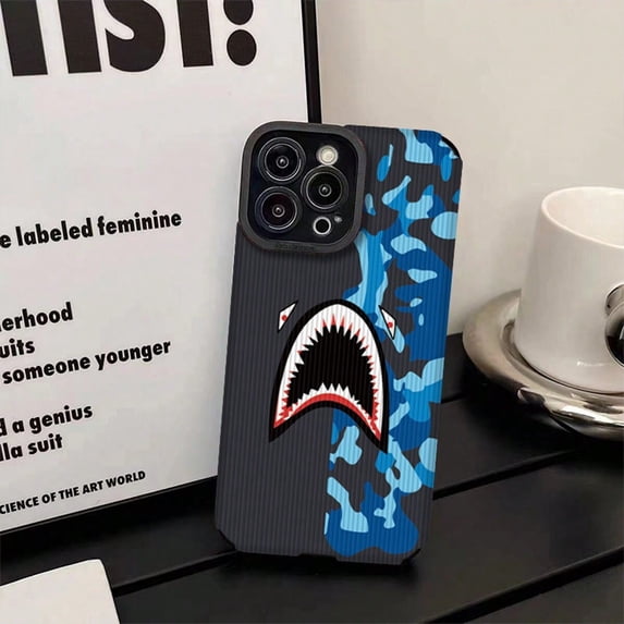 Phone Case for IPhone15ProMax IPhone 15 Case 11 Camouflage Shark XR Max Creative Case