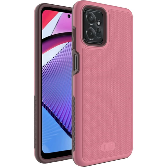 TUDIA MergeGrip Motorola Moto G Power 5G 2023 Case XT2311 Heavy Duty Cover - Smokey Pink